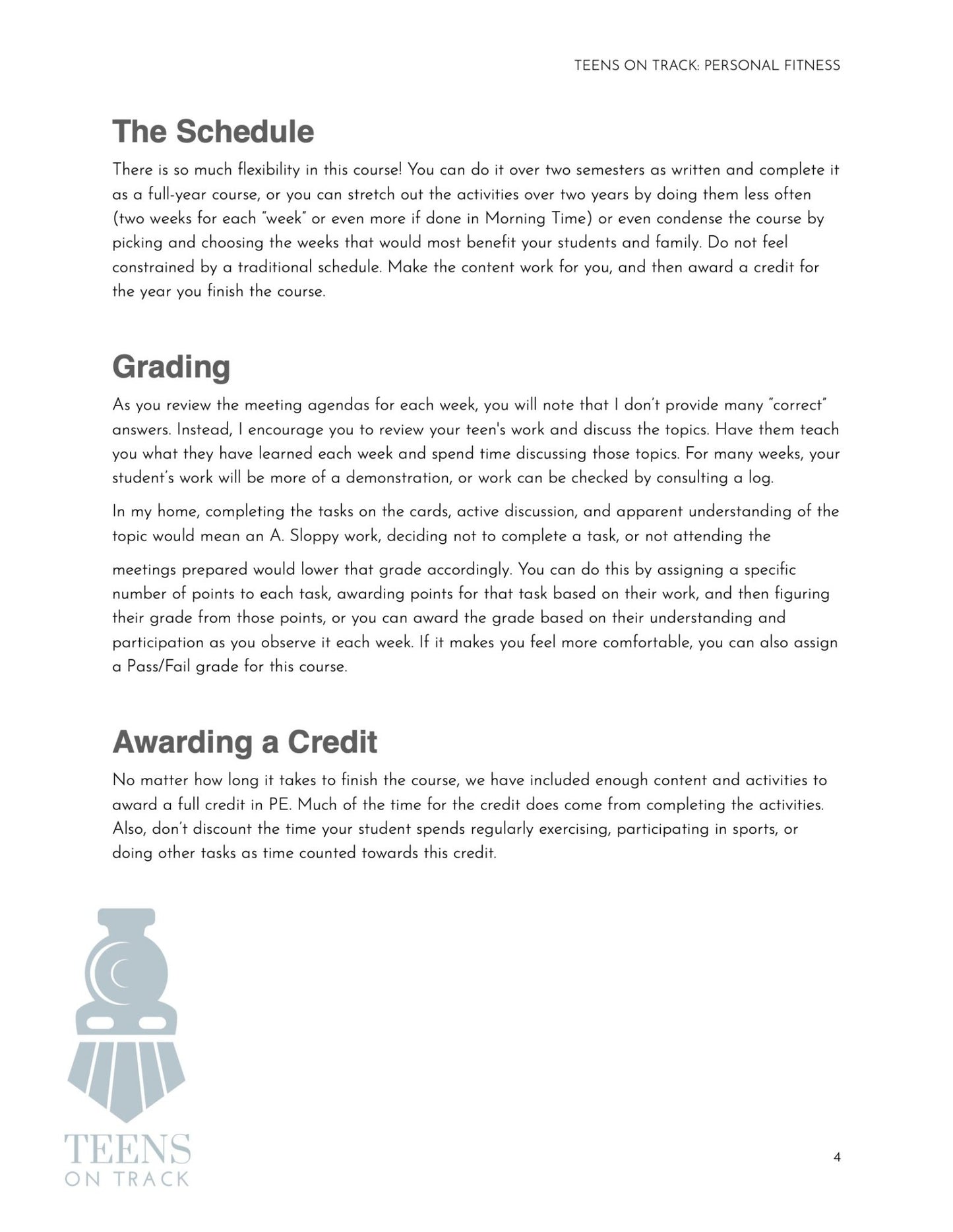 Teens on Track: Personal Fitness - Homeschool Better Together