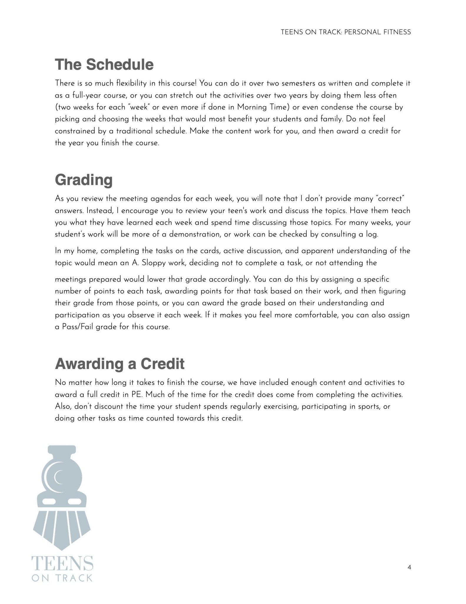 Teens on Track: Personal Fitness - Homeschool Better Together