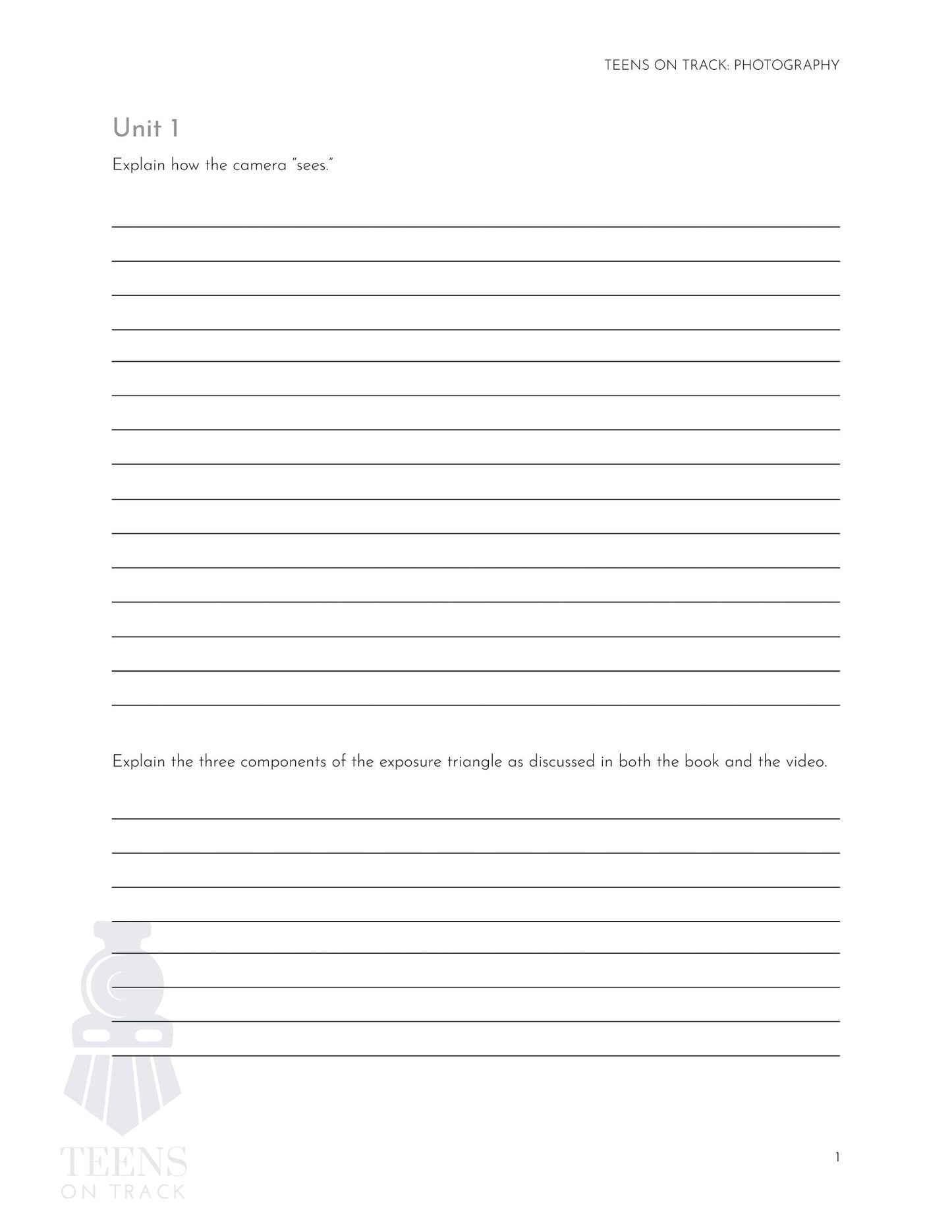 Teens on Track: Photography - Homeschool Better Together