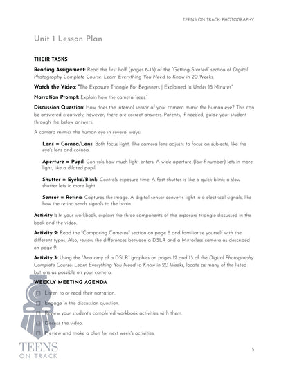 Teens on Track: Photography - Homeschool Better Together