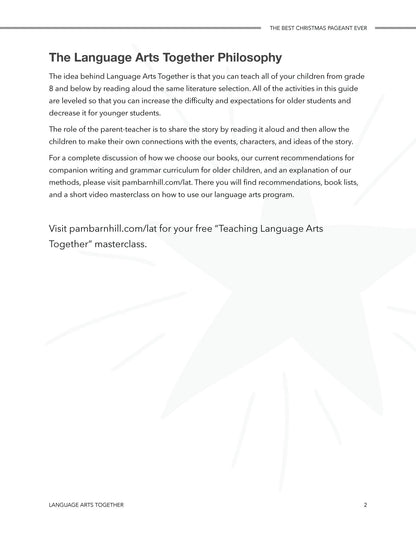 The Best Christmas Pageant Ever Language Arts Together - Homeschool Better Together