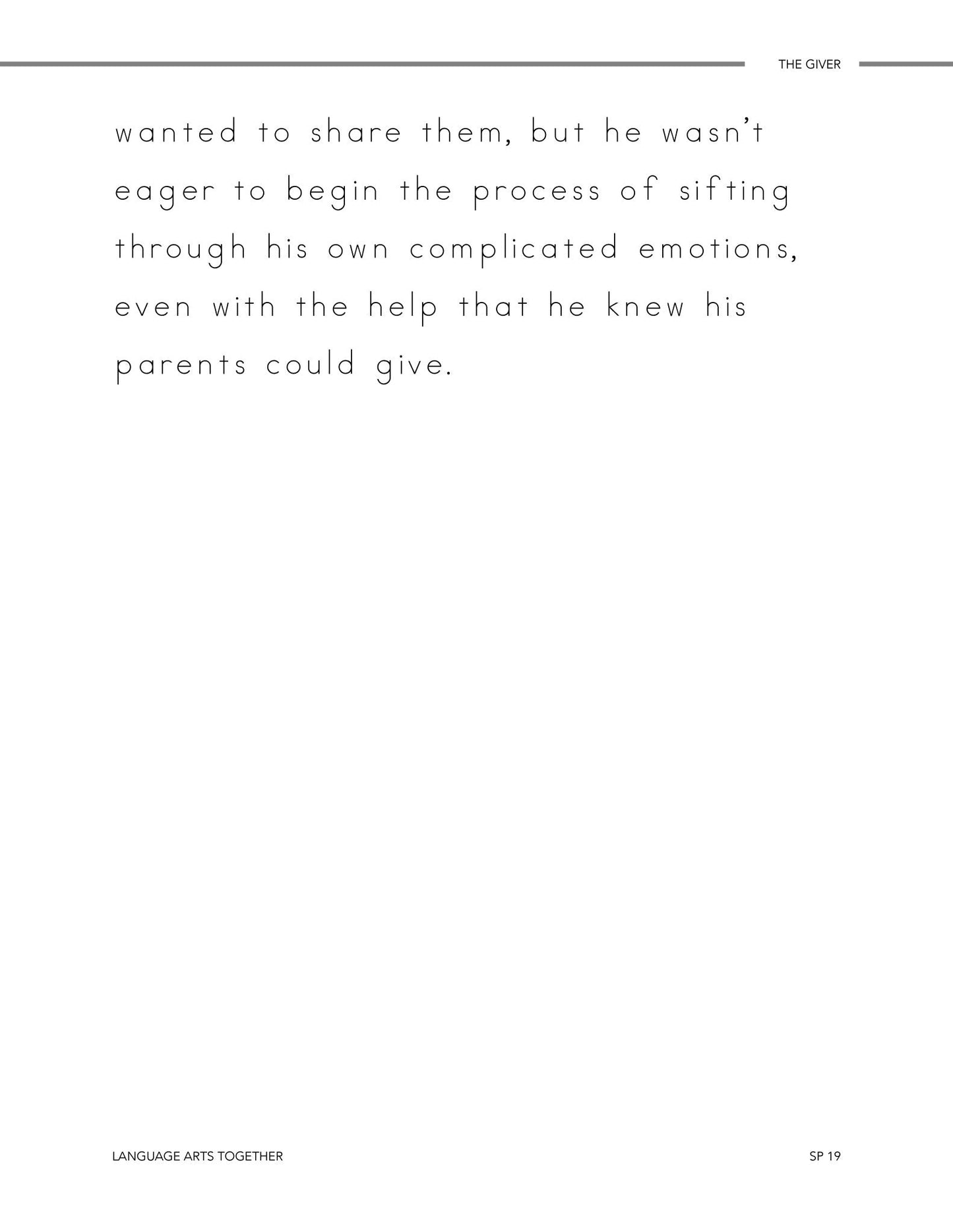 The Giver Middle School Language Arts Together - Homeschool Better Together