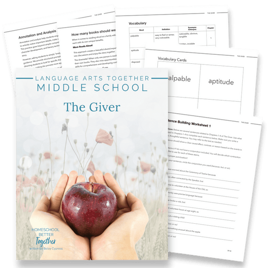 The Giver Middle School Language Arts Together - Homeschool Better Together