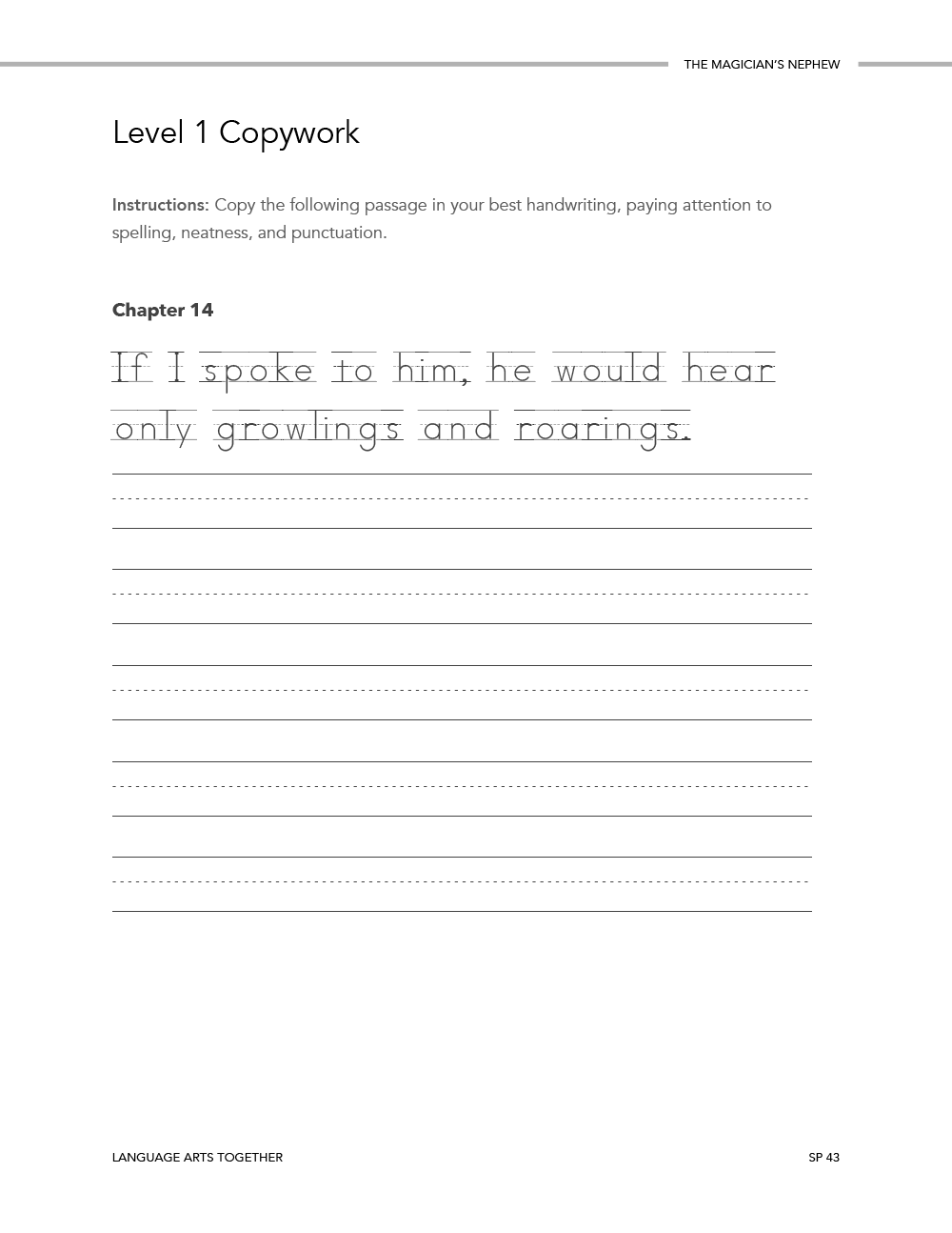 The Magician's Nephew Language Arts Together - Homeschool Better Together