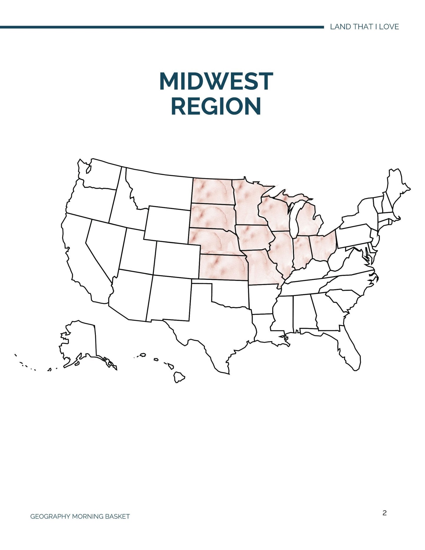The Midwest - Land That I Love Companion Notebooks - Homeschool Better Together