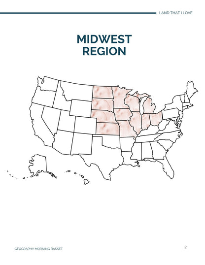 The Midwest - Land That I Love Companion Notebooks - Homeschool Better Together