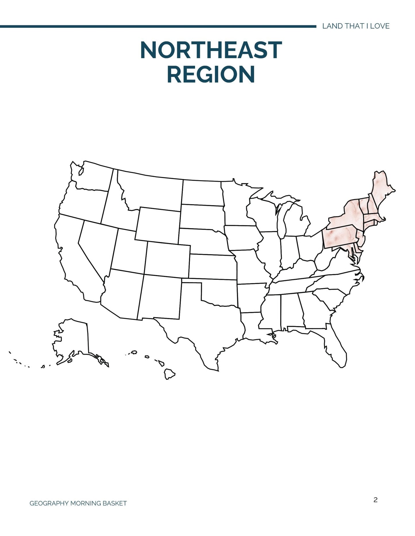 The Northeast - Land That I Love Companion Notebooks - Homeschool Better Together