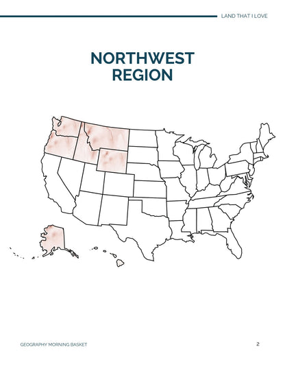 The Northwest - Land That I Love Companion Notebook - Homeschool Better Together