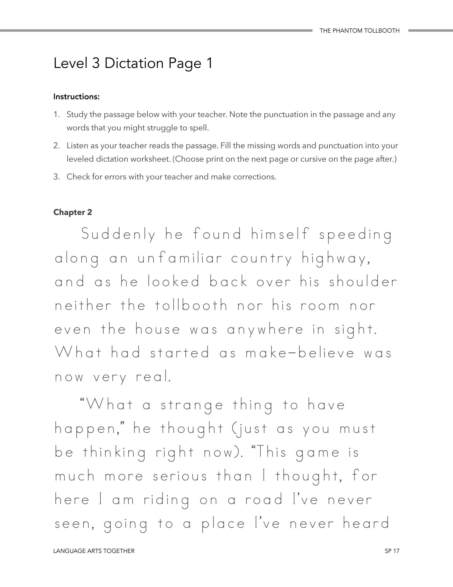 The Phantom Tollbooth Middle School Language Arts Together (FAE) - Homeschool Better Together