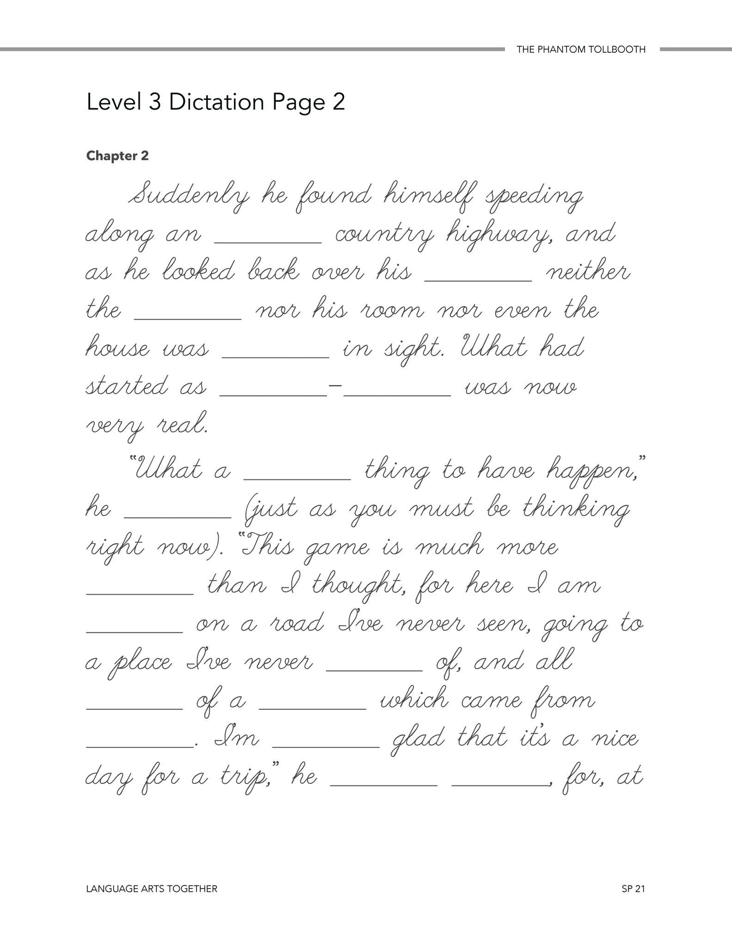 The Phantom Tollbooth Middle School Language Arts Together (FAE) - Homeschool Better Together