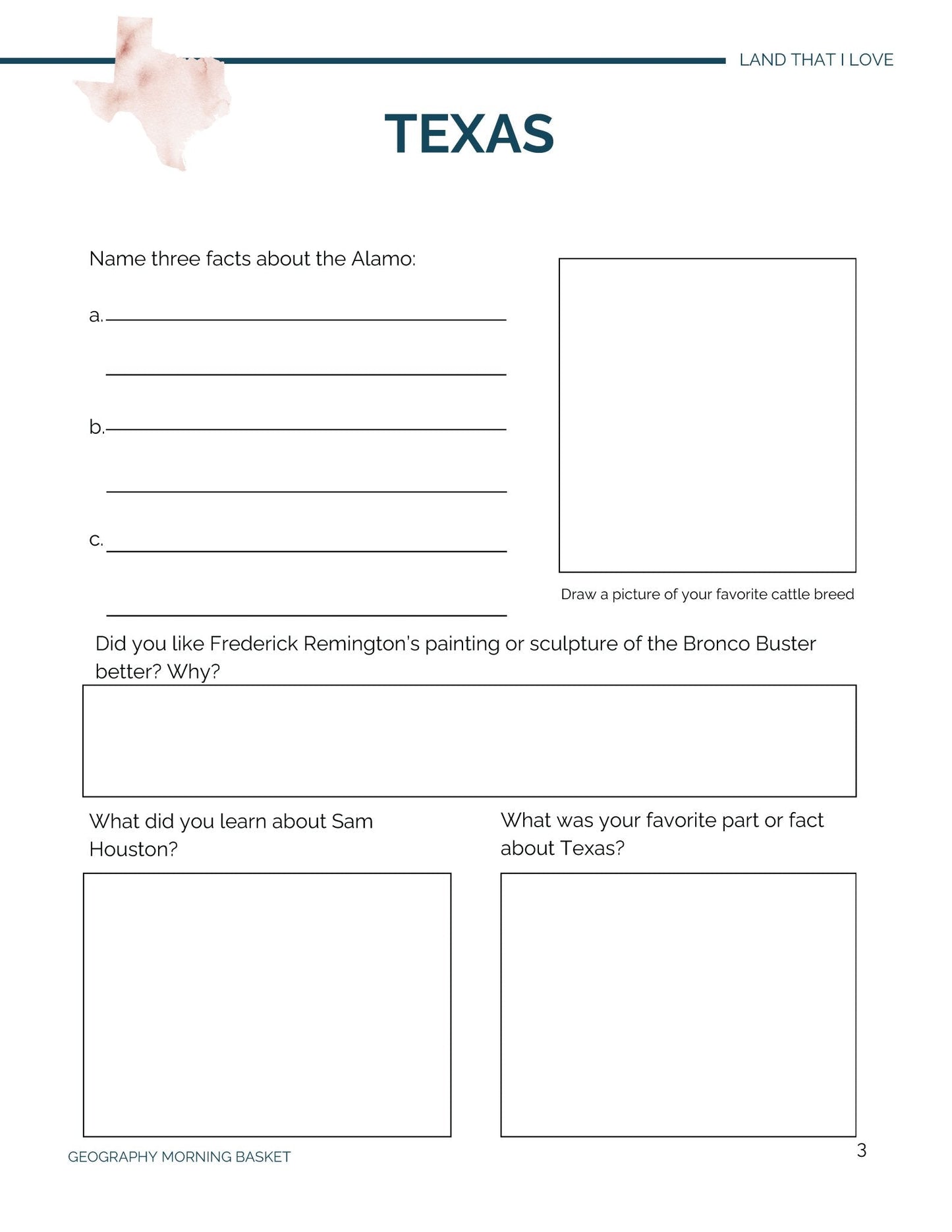 The Southwest - Land That I Love Companion Notebook - Homeschool Better Together