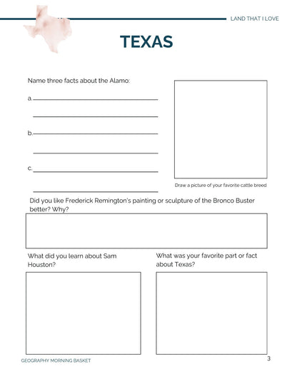 The Southwest - Land That I Love Companion Notebook - Homeschool Better Together