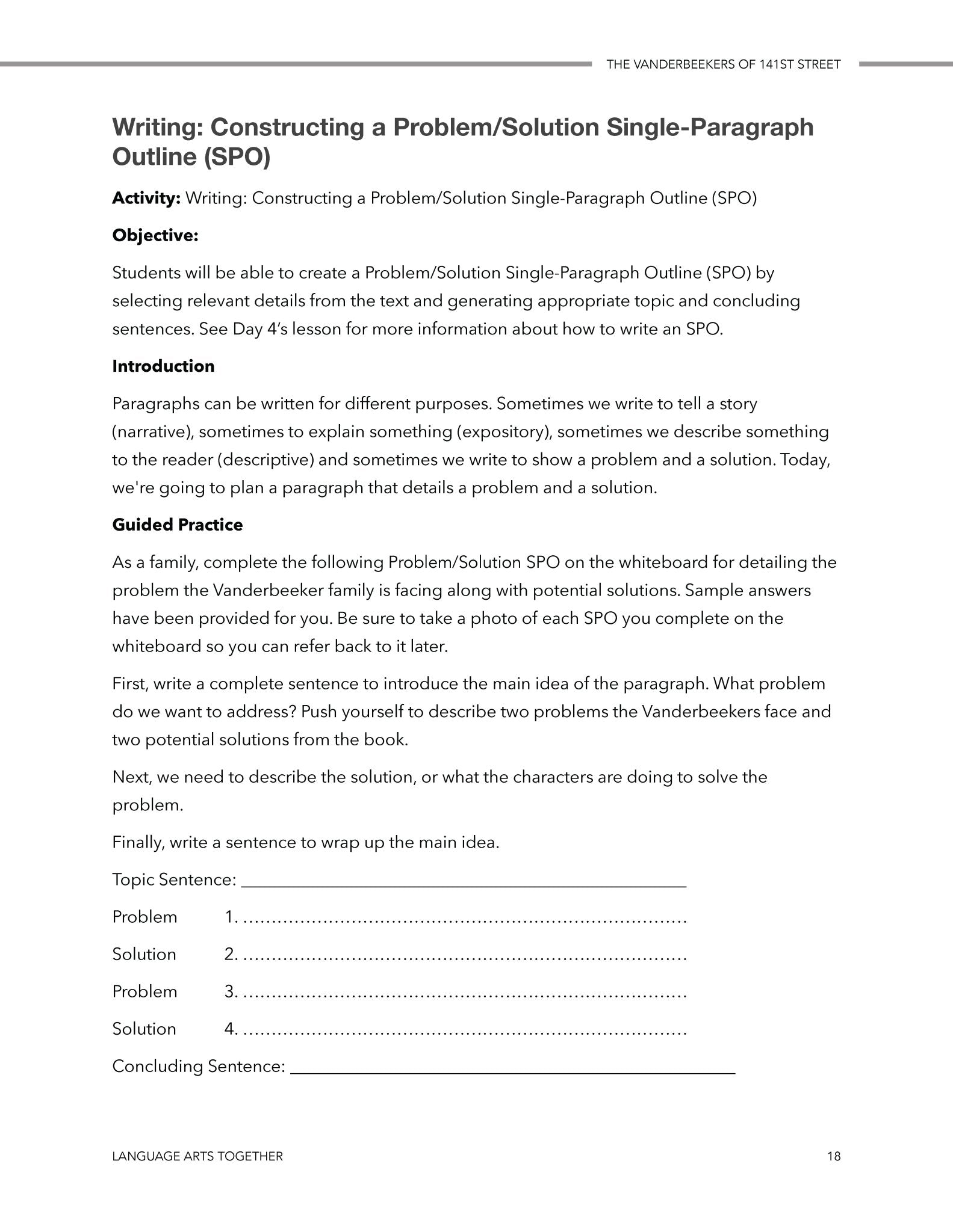 The Vanderbeekers of 141st Street Language Arts Together - Homeschool Better Together