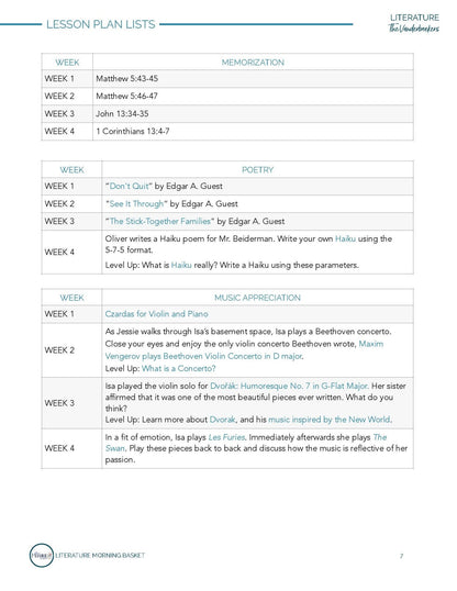 Vanderbeekers Morning Time Plans - Homeschool Better Together