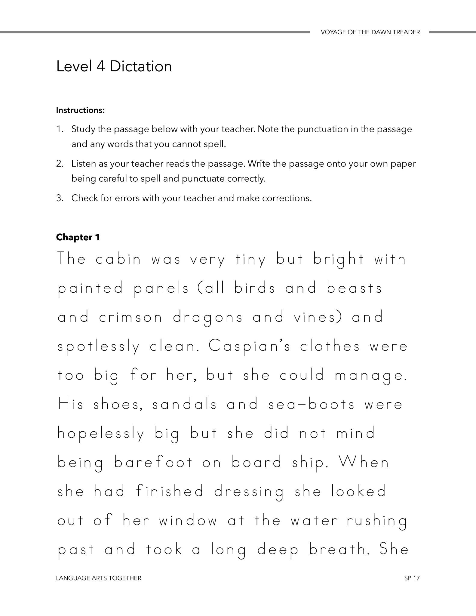 Voyage of the Dawn Treader Language Arts Together - Homeschool Better Together