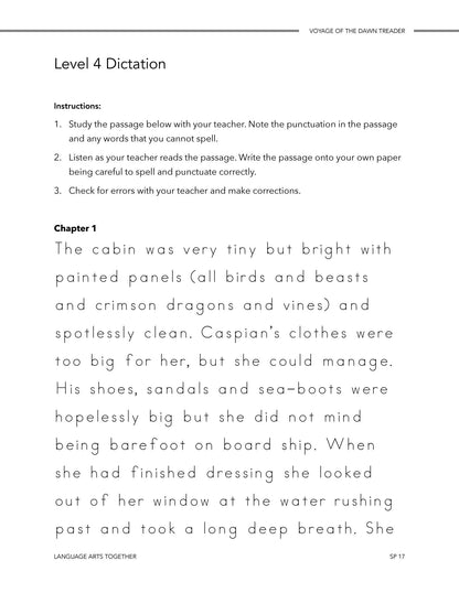 Voyage of the Dawn Treader Language Arts Together - Homeschool Better Together