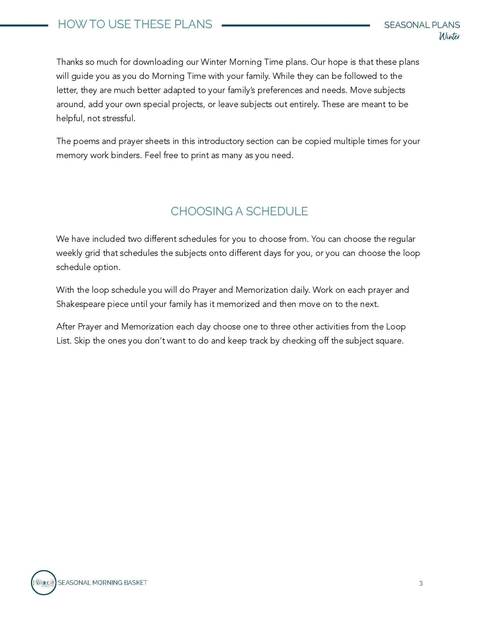 Winter Morning Time Plans - Homeschool Better Together
