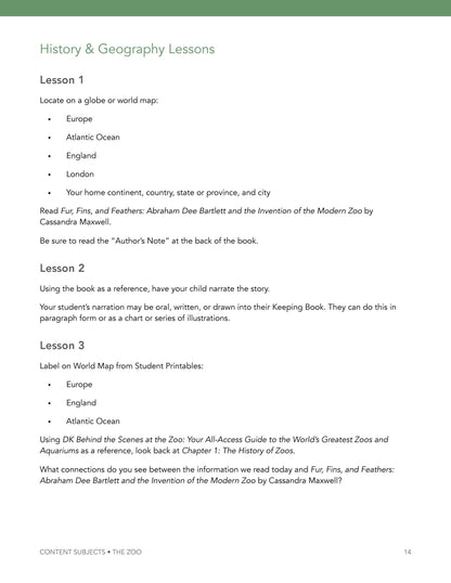 Zoo Wonder Studies - Homeschool Better Together