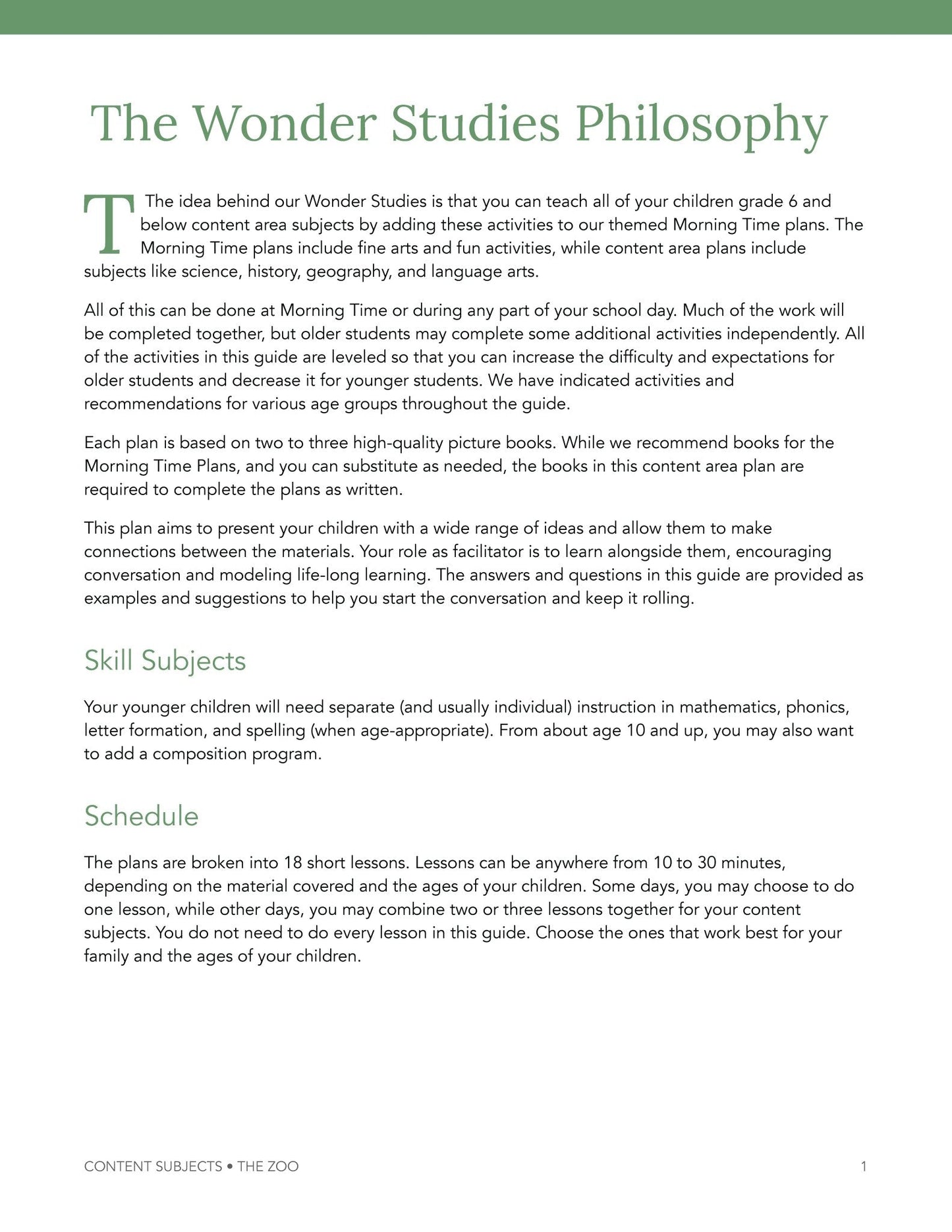 Zoo Wonder Studies - Homeschool Better Together